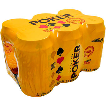 Cerveza Poker Lata 330 ML SIX PACK