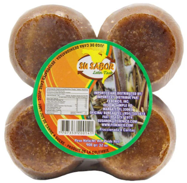 PANELA 8 CARITAS SU SABOR / CANE SUGAR 8 FACES SU SABOR X 32oz
