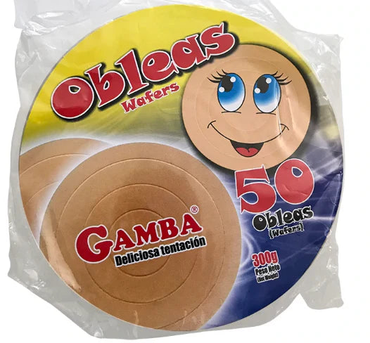Obleas Gamba 50 unidades