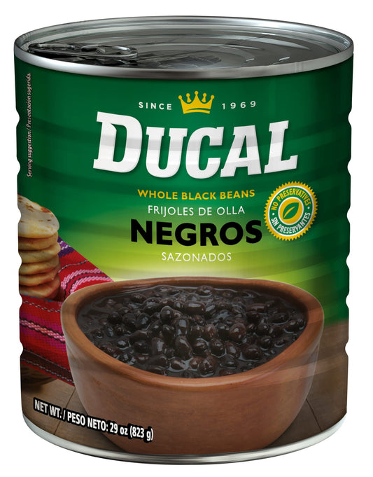 Ducal frijol entero negro 12/29o mix frito / entero / Pinto