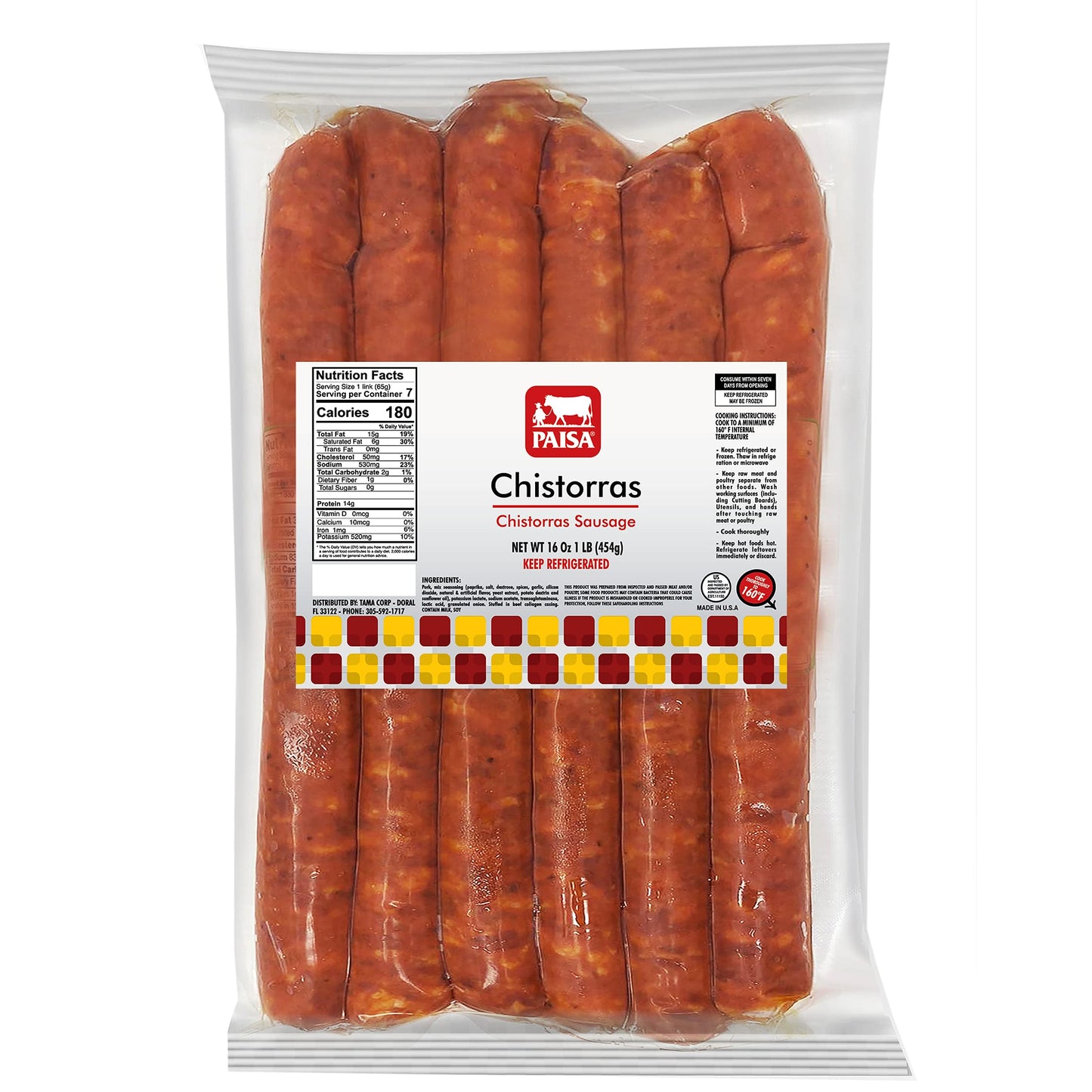 Paisa Chistorras 1 lb