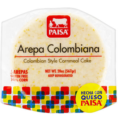Paisa Arepa Colombiana con QUESO PAISA