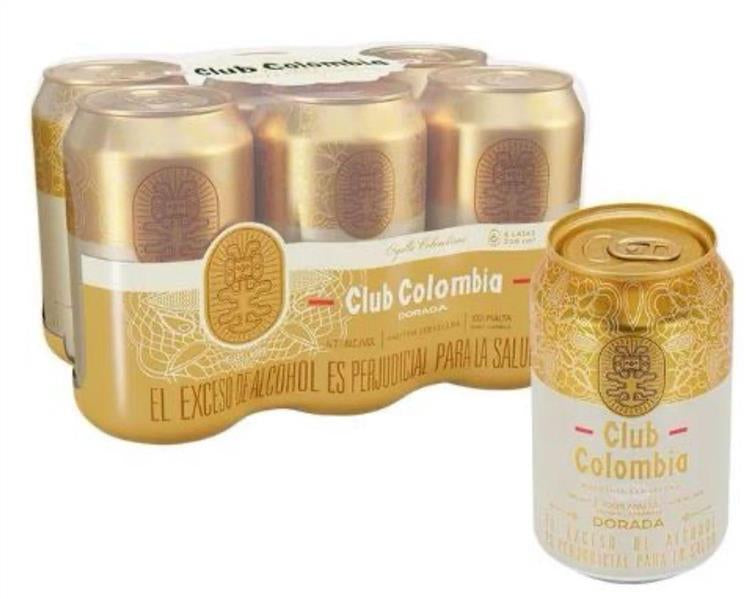 Cerveza Club Colombia Dorada Lata 330 ML Caja