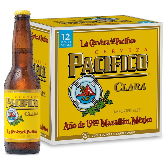 Pacifico Clara Mexican Lager Import Beer, 12 Pack